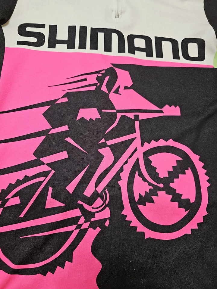 SHIMANO VINTAGE CYCLING JERSEY CYCLING TEAM JERSEY GIESSEGI SHIRT M - Image 3 of 4