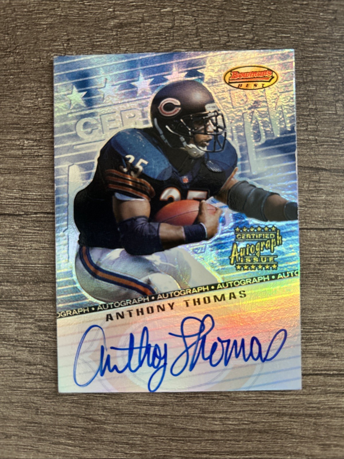 Anthony Thomas Bowmans Best Certified Autograph #BBAT Base