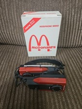 McDonald's AM/FM Headphone Radio Excellent Condition Vintage Collector's Item