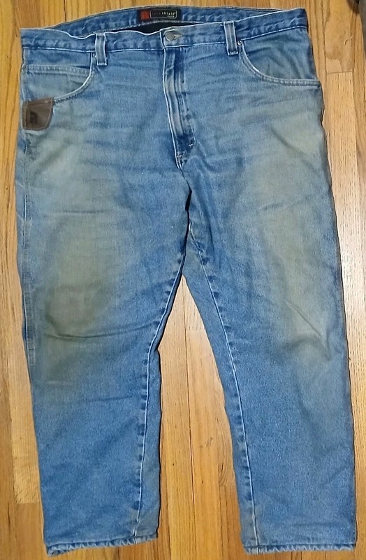 JEANS Winter Lined,42"x30",Wrangler Riggs WorkWear,5-Pockets,VERY WARM,G-VG Cond