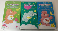 Lot of 3 Care Bears VHS Tapes - Cartoon Animated NELVANA