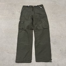 Vintage Utility Brand Pants Mens 33 Green Cargo Paratrooper Baggy Gorpcore Y2K