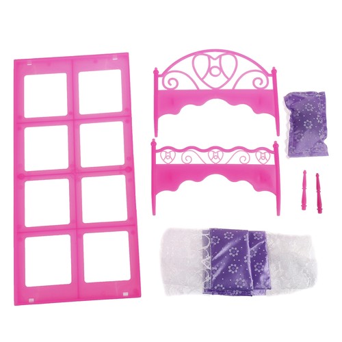 Kids doll accessories bedroom furniture lovely bed dollhouse toy set for do&xb - Picture 6 of 6
