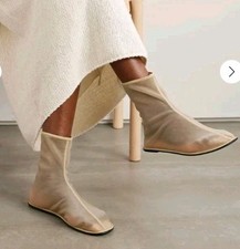 The Row Mesh Nude Boots Women's Size 38 New In Box W/ Callout