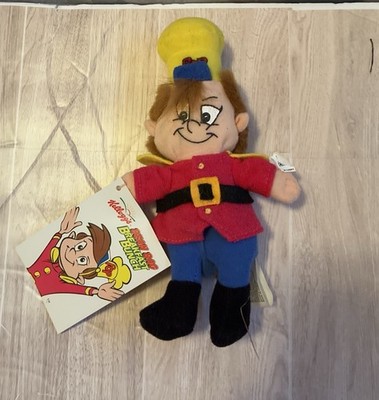 Kellogg's Rice Krispies Snap Crackle Pop Plush Set with Tags Bean Bag Breakfast