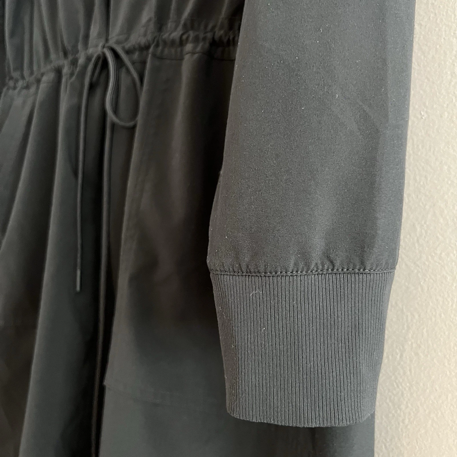 VETEMENTS Athleta Zuma Camicia Abito Performance Coulisse Vita Traspirante Nero Large