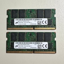 Micron 32GB DDR4 2133MHz Laptop RAM Kit (2x16GB) So-Dimm MTA16ATF2G64HZ-2G1B1