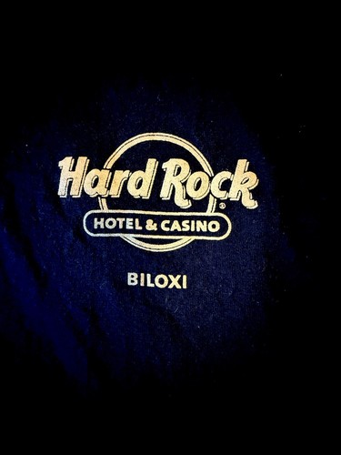 Hard Rock Hotel Casino Biloxi T-Shirt Herren XL schwarz kurzarm 2-seitig *defekt - Bild 3 von 10