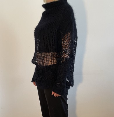 Archive black Acne Studios 2014 mohair knit rare unisex