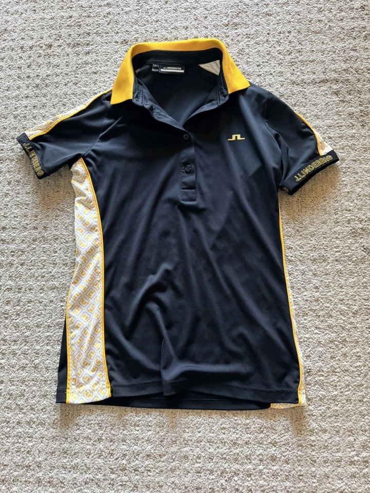 J. Lindeberg Damai Golf Poloshirt GWJT06465 9999 schwarz Small NEU neu mit Etikett - Bild 2 von 4