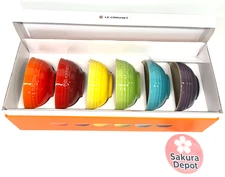 Le Creuset Bowl set of 6 Mini Bawl Rainbow Multicolor 150ml  D10.6cm H4.5cm  New