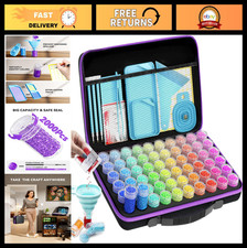 60 Slots Diamond Art Storage Container, Portable Bead Organizer for Painting Kit