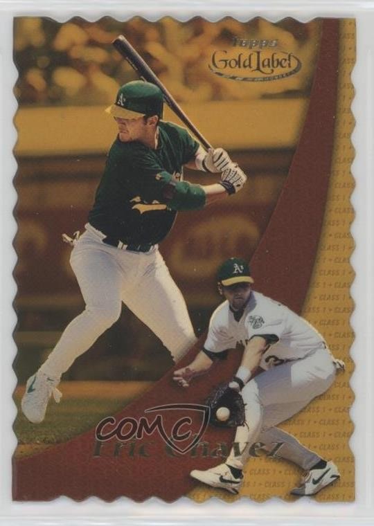 2000 Topps Gold Label Class 1 Gold 43/100 Eric Chavez #61 1f60