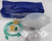 Silicon Manual Resuscitator 3-CPR Kit Ambu Bag Adult,Child Infant Silicon