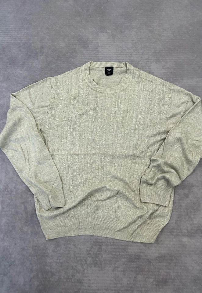 Suéter fino tejido con cable Dockers para mujer M Foto 2 de 4