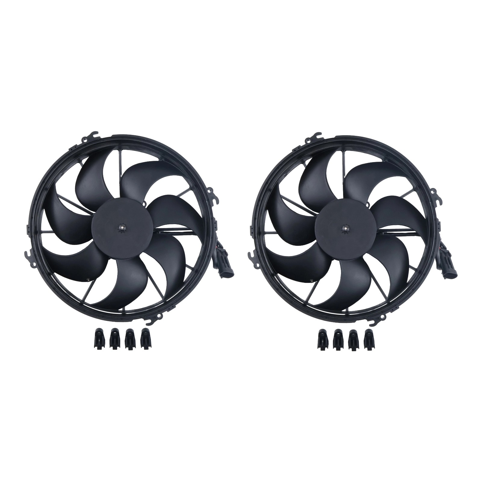 2X 30103202 Electric Fan Replacement for Spal VA01-AP90/VLL-66A 12