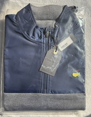 Masters Tech Pullover Men's - M -Navy/Grey 1/4 Zip Performance Augusta National 