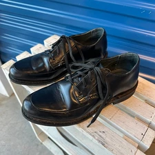 Executive Imperial Black Men’s US 8E3 Leather Apron Toe Derby Shoes Style 333