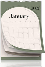 Aesthetic 2026-2027 Wall Calendar - 18 Monthly Calendar from January 2026 to Jun