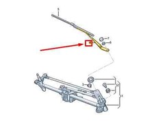 AUDI A1 GB Scheibenwischerarm vorne rechts (LHD) 82B9554081P9 NEU ORIGINAL