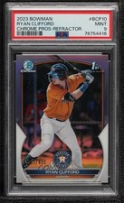 2023 Bowman Chrome Prospects Refractor 183/499 Ryan Clifford PSA 9 MINT 11ht