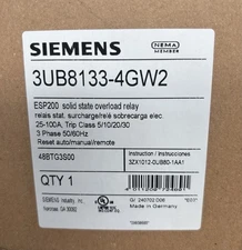 SIEMENS FURNAS 48BTG3S00 25-100 AMP ESP200 Electric Overload Relay 3UB8133 4GW2