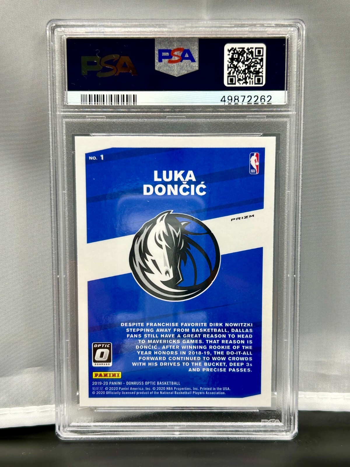 Luka Doncic 2019 Optic #1 My House! - Purple Price Guide - Sports
