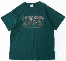 Vintage 90s New York Rhythm Dark Green We Be Jammin' T-Shirt Men's XL