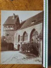 Photograph on cardboard Rothenburg ob der Tauber Middle Franconia 1880