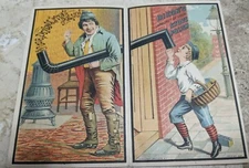 * RARE* VICT. TRADE CARD DIXONS STOVE POLISH JOS. DIXON CRUCIBLE JERSEY CITY NJ