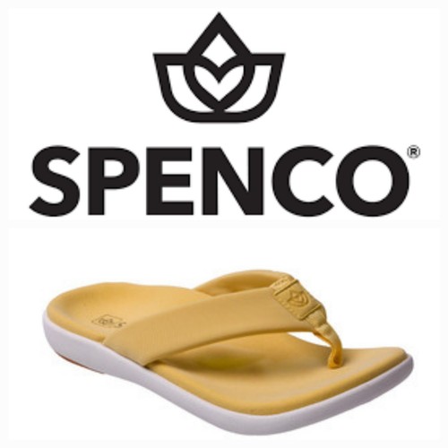 🔥Spenco Orthotic Memory Foam Thong Sandals, 9M/Sundress Yellow ✨New MFR Sealed