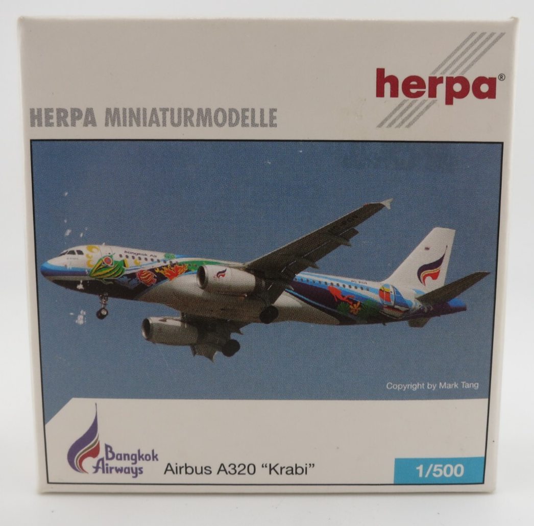 Herpa Bangkok Airways Airbus A320 Model - 