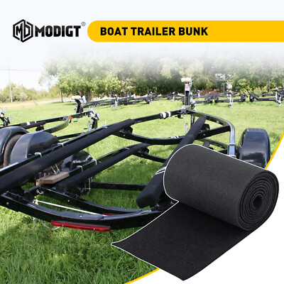 #ad Bunk Marine Carpet BOAT Trailer BLACK 12quot; * 13#x27; Runners Outdoor Indoor $24.98