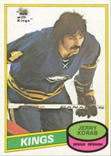1980-81 O-Pee-Chee Jerry Korab Los Angeles Kings #300