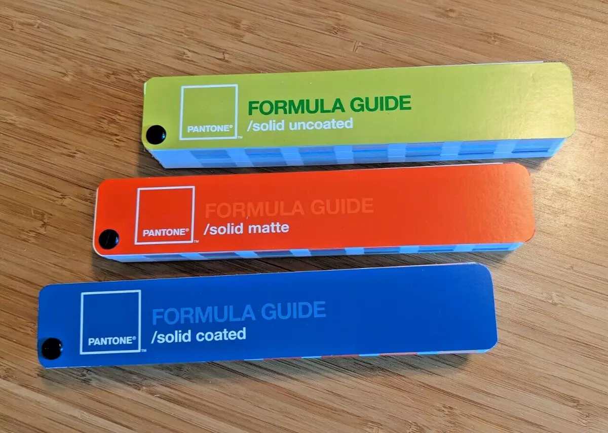 Pantone Formula Guides Set of 3 Solid Coated Uncoated Matte Colors 4th Edition