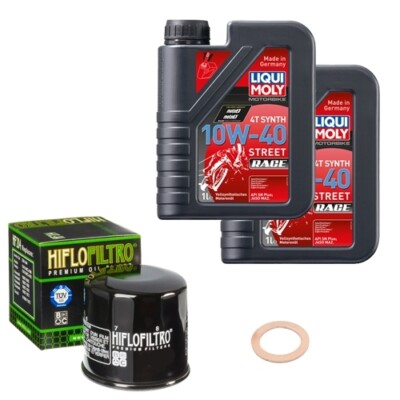 Kawasaki Vulcan 650 S Special Edi. 2016, LM 10W-40 Race 2L, HiFlo Ölfilter Set