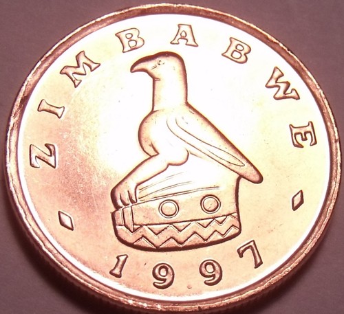 Gem Unc Zimbabwe 1997 Cent~Bird Statue~We Have Gem Unc World Coins~Free Shipping