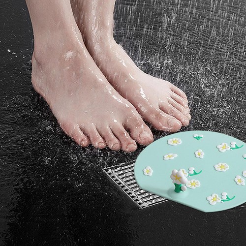 Silicone Floor Drain Plug Cover Kitchen Bath Tub Sink Rubber Water Stopper - Picture 6 of 14