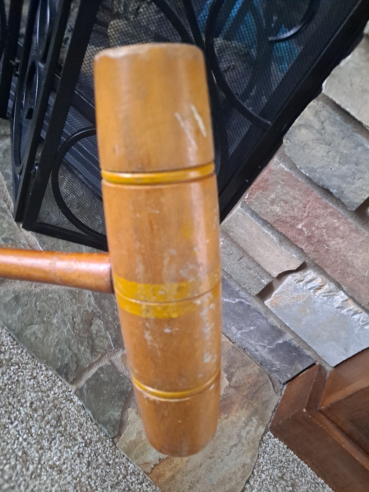 Antique Croquet REPLACEMENT MALLET & HANDLE Used Dark Wood eBay