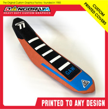 Motocross Off-Road Dirtbike Seat Cover DuraGrip Texture Gripper Printed