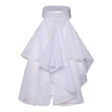 Victorian Ruffled Jabot False Collar Necktie for Halloween Costume