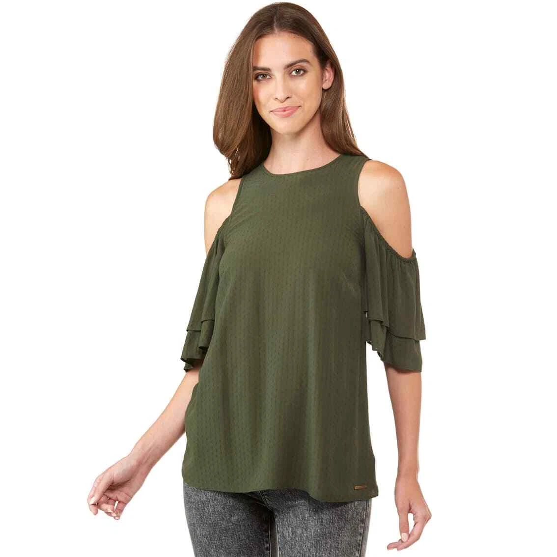 Michael kors flounce top Clearance