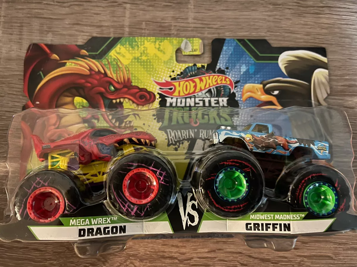 Hot Wheels Monster Trucks - 1: 64 2Pack Mega Wrex