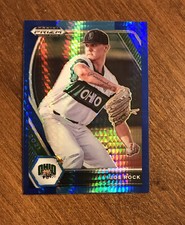 Joe Rock 2021 Prizm Draft Picks Blue Hyper PDP68 Ohio Bobcats Rays Rockies