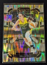 2024 WNBA Select Nika Mühl RC Silver Flash Prizm Seattle Storm Rookie