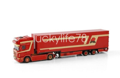 1/50 WSI SCANIA R4 TOPLINE 4X2 SEMI BOX TRAILER 2AXLE H.C.P. V.D Collection