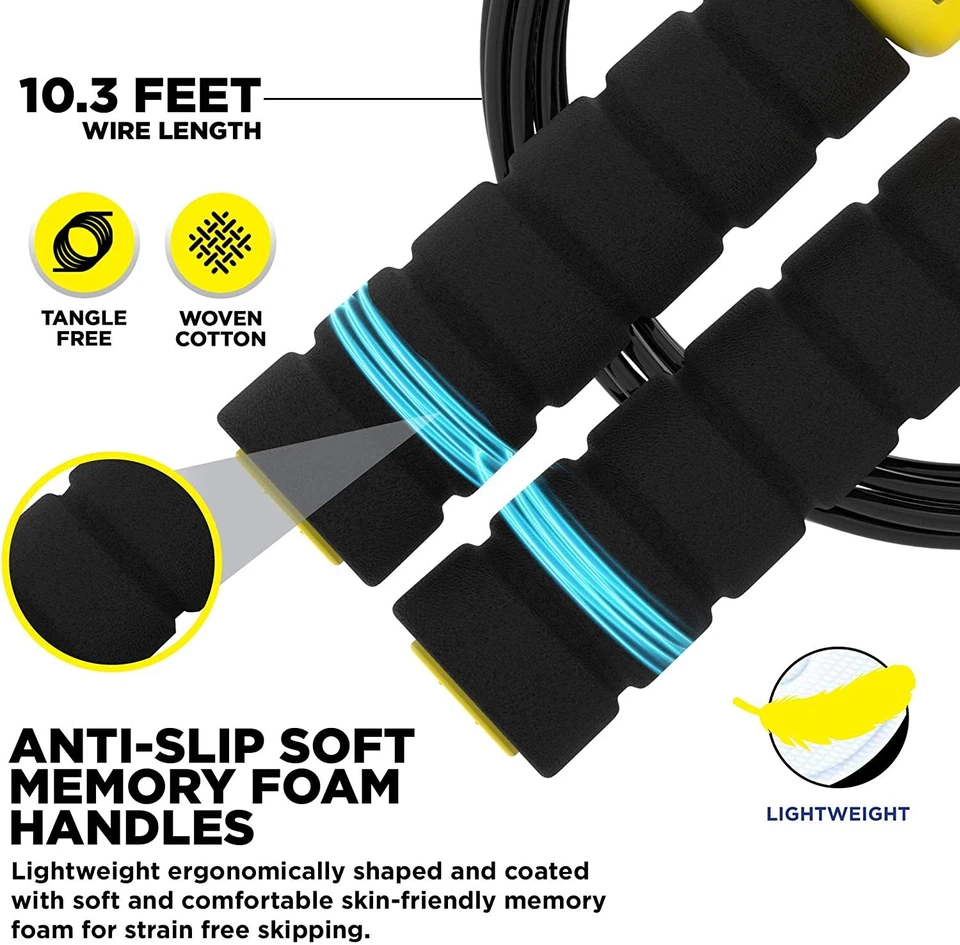 Skipping Jump Rope by RDX, Kids Jumping Rope, Automatic Counter Skipping Rope - Image 4 of 4