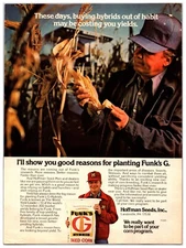 Vintage 1979 Funk's G Hybrid Seeds - Original Ad (11in x 8in) Advertisement