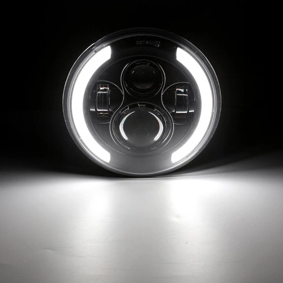 Par de faros LED redondos de 7" para Ford Custom 1949 1950 1951 1952 1953 1954-1957 Foto 2 de 4