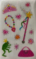 PRINCESSORIES Reflections Stickers (12pc)Mrs.Grossmans•Princess•Crown•Magic Wand